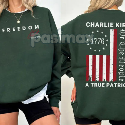 Charlie Freedom Sweatshirt – Patriotic 1776 American Flag Pullover