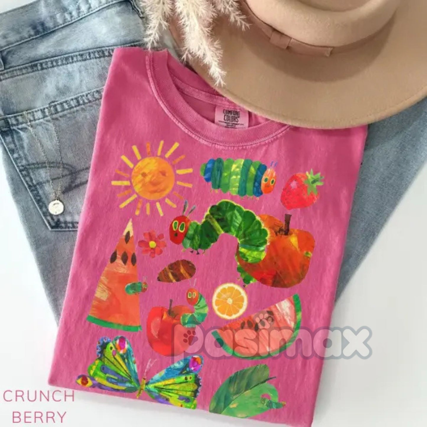 Hungry Caterpillar Teacher Shirt – Back To School Outfit, First Day of School Tee, Teacher Life Apparel, Gift for Educator