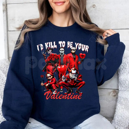 Galentine's Gang Shirt | Valentine's Day Movies Shirt | VLT Graphic Sweatshirt | Retro Galentine's Movie Club Jumper | Aesthetic Bestie Valentine Gift | Cute Girl Gang Rom-Com Pullover