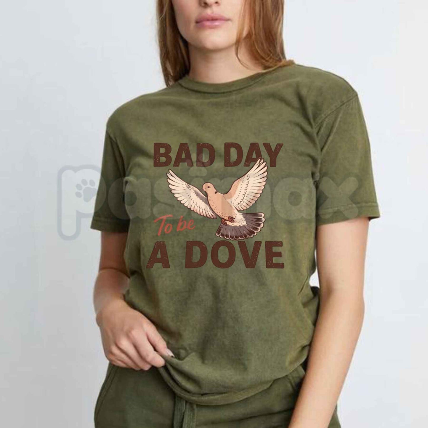 Dove Day T-Shirt – Peaceful Dove Bird Vintage Unisex Cotton Graphic Tee