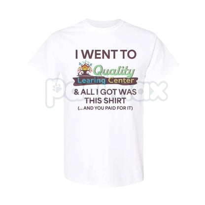 Learning Center Comfy and Quality T-Shirt - Vintage 90s Daycare Aesthetic Tee, Retro Educational Parody Shirt, Nostalgic Soft-Core Graphic Apparel
