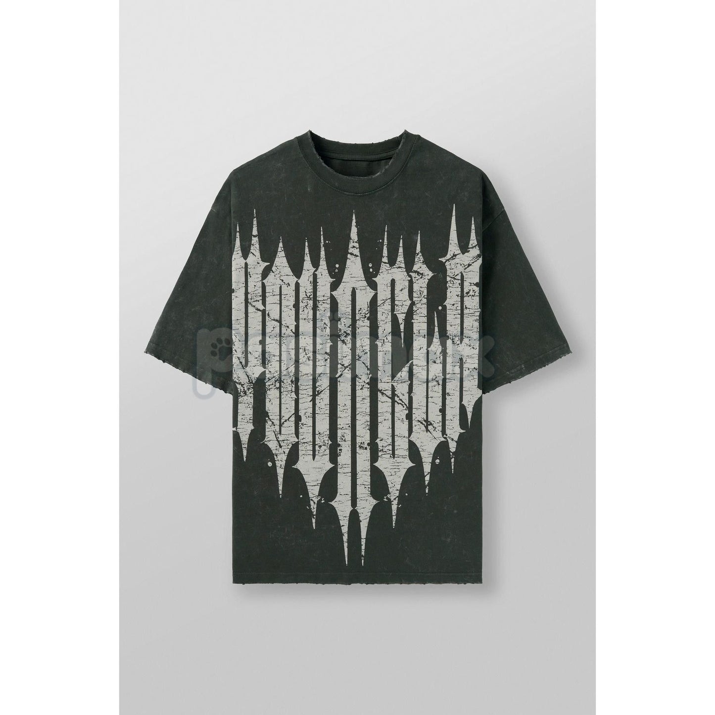 "Revenge" Washed T-Shirt – Oversized Gothic Streetwear Graphic Tee, Heavy Vintage Cotton