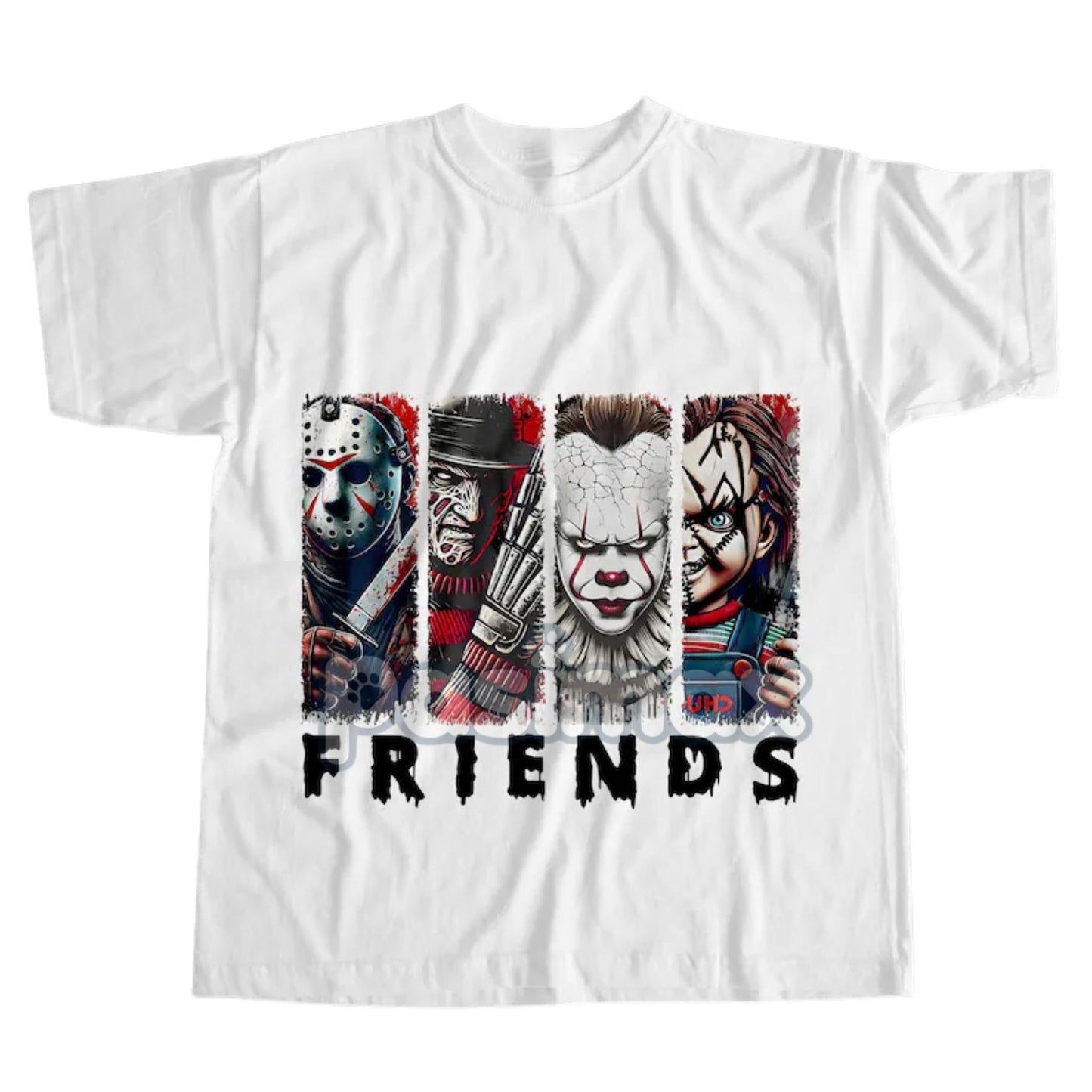 Halloween Horror Anime T-Shirt - Spooky Japanese Graphic Tee, Edgy Fall Wear