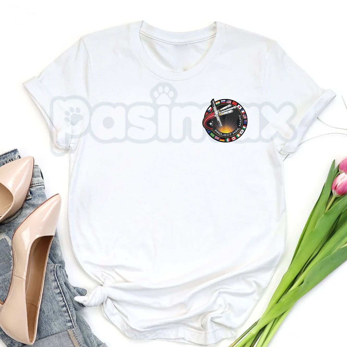 Vintage Ryan Gosling "Project Hail Mary" T-Shirt – Ryland Grace Graphic Tee, Premium 100% Cotton Sci-Fi Movie Fan Top, Soft Lived-In Heavyweight Interstellar Space Shirt, Made in USA