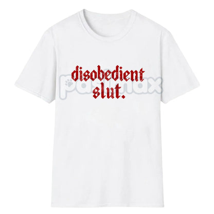 Rebellious Attitude Graphic Tee - Bold Gothic Letter Print Shirt, Unisex Edgy Aesthetic Apparel, Dark Aesthetic Streetwear