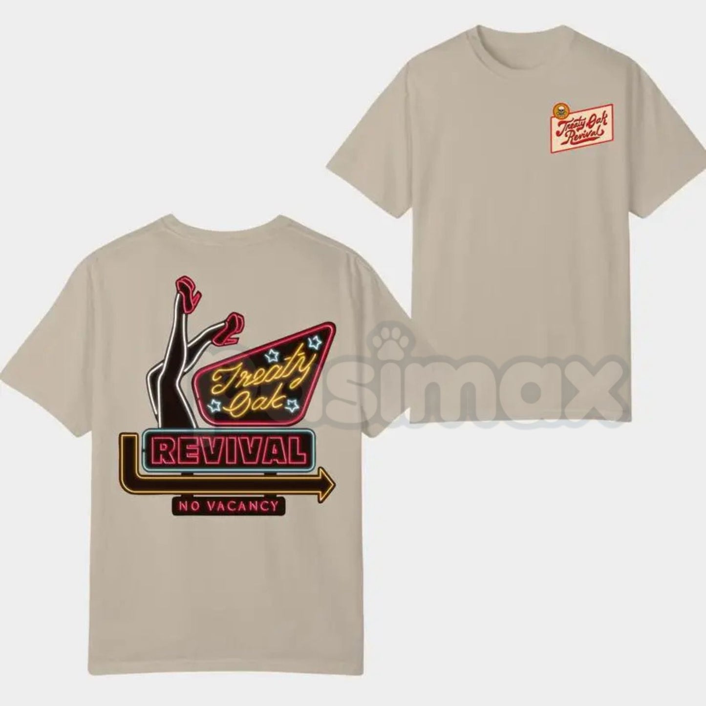 Treaty Oak Revival "No Vacancy" T-Shirt - Texas Red Dirt Country Music Tee, West Texas Rock Graphic Shirt, Official Style Band Fan Merch