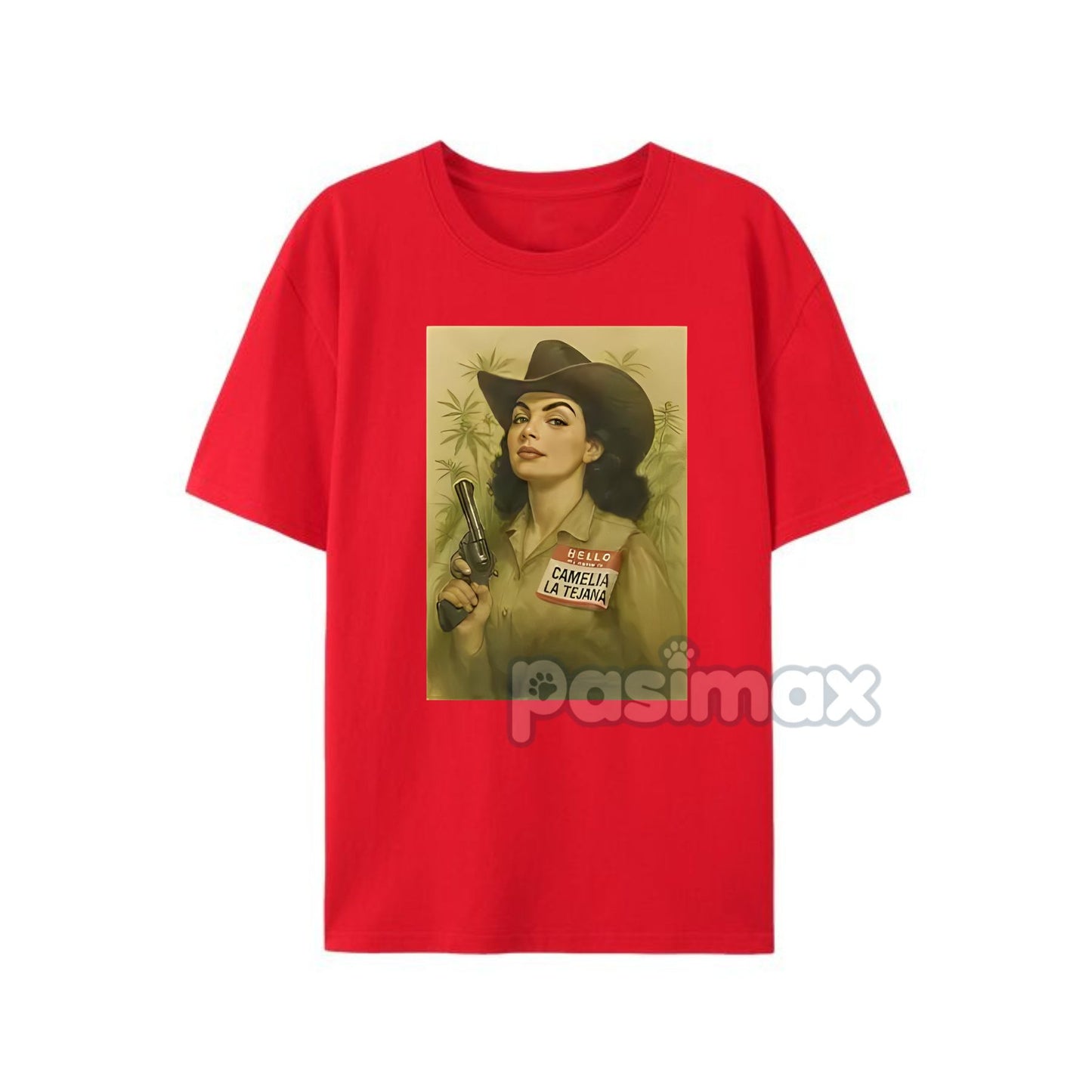 Camelia la Tejana T-Shirt - Iconic Folk Legend Apparel, Contrabando y Traición Merch