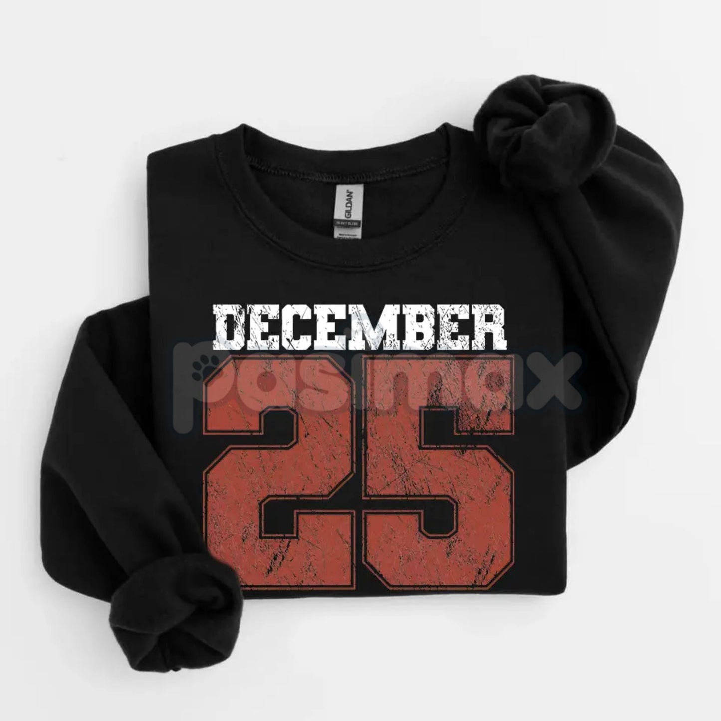 Retro December 25th Christmas Sweatshirt – Vintage Holiday Clothing Crewneck for Women