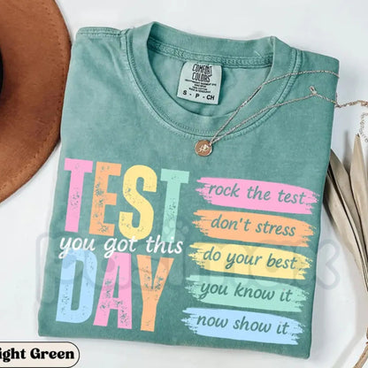 Comfort Colors® Test Day Teacher T-Shirt – State Testing Coordinator Final Exam Week Tee, Motivational Teacher Team Shirt, Inspirational Classroom Top