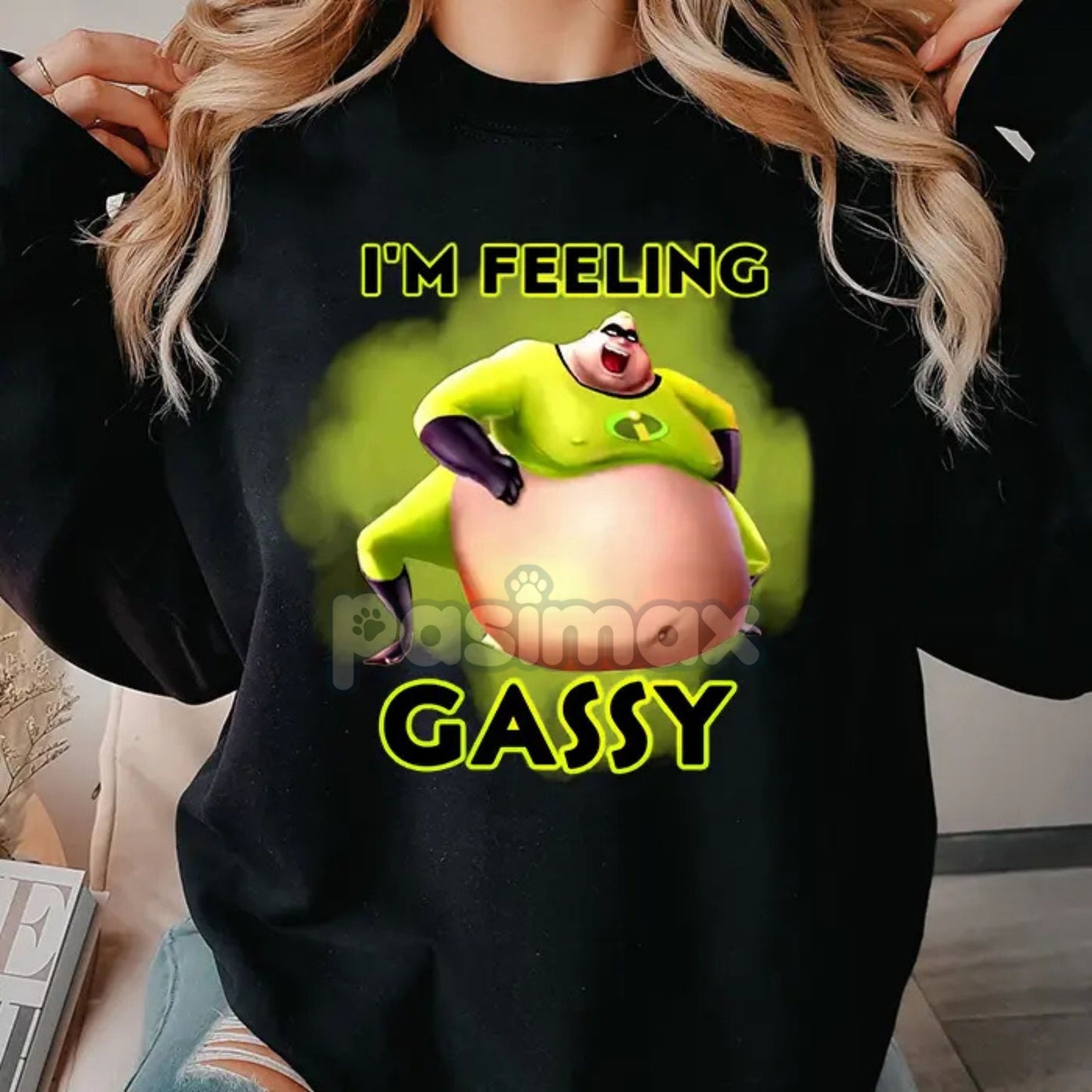 The Incredibles Gassy Sweatshirt – Fun & Humorous Disney Pixar Fan Apparel