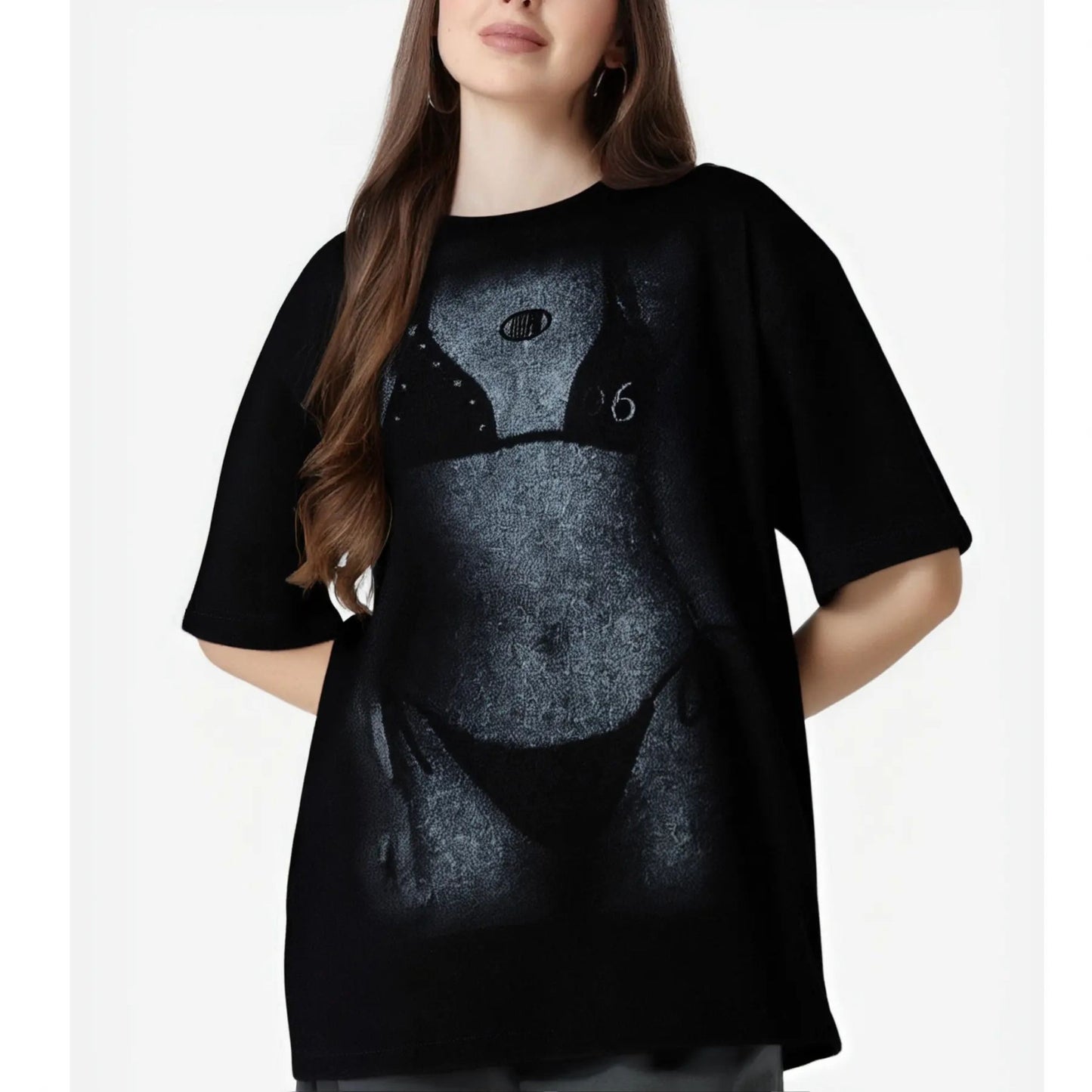 Beach Art T-Shirt - Vintage Summer Graphic Tee, Oversized Loose Fit Streetwear