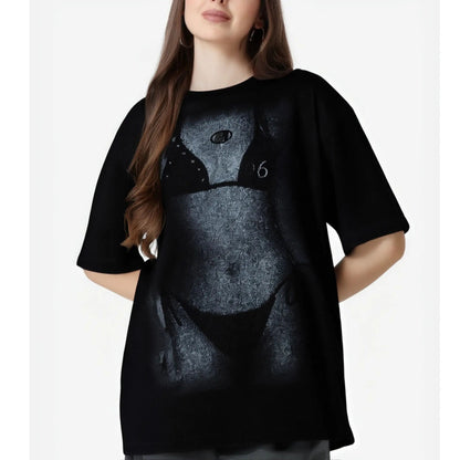 Beach Art T-Shirt - Vintage Summer Graphic Tee, Oversized Loose Fit Streetwear