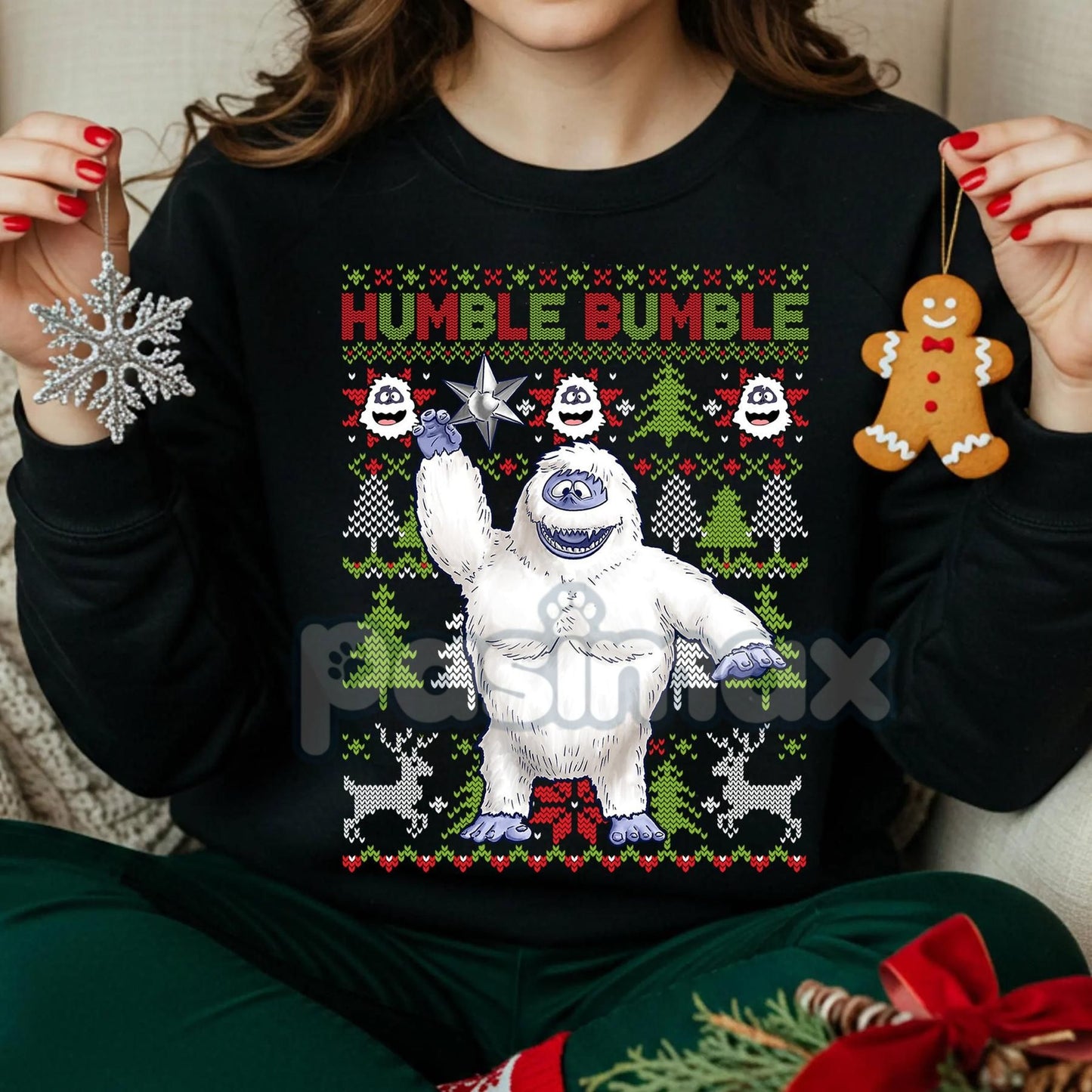 Rudolph and Friends Xmas Sweatshirt – Iconic Red Nosed Reindeer Holiday Crewneck