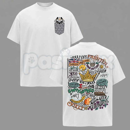 Monty Python French Castle 2 Sided T-Shirt – Funny 70s Comedy Movie Quote Unisex Tee