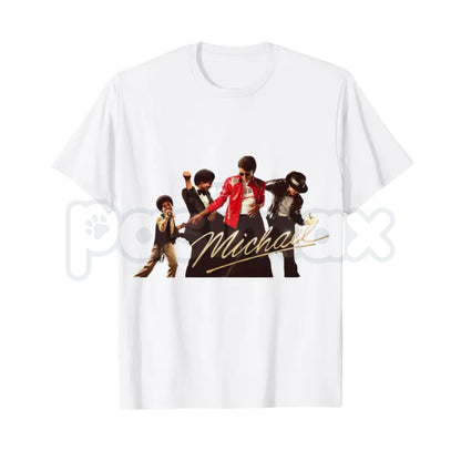 Michael Jackson Iconic Pose Signature T-Shirt – Retro King of Pop Graphic Tee