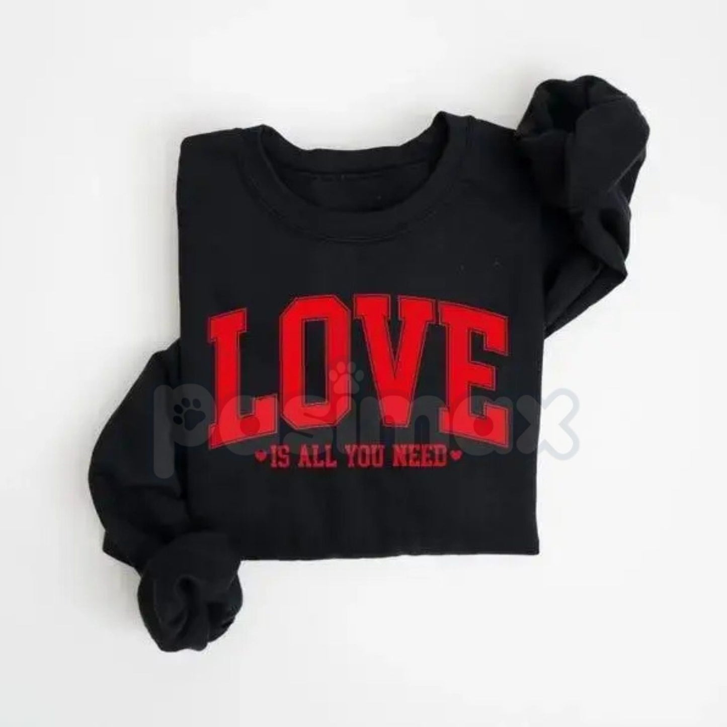 Love Valentines Sweatshirt | Love All You Need Shirt | Womens Valentines Sweatshirt | Romantic Heart Graphic Jumper | Aesthetic Valentine’s Day Gift for Her