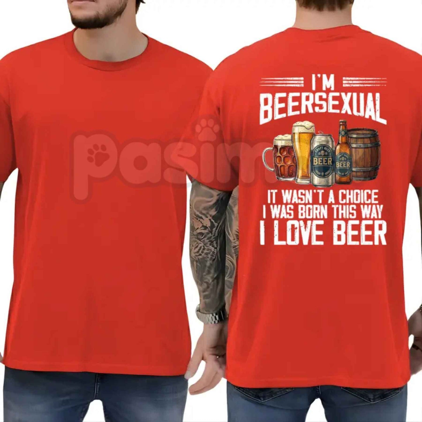 I'm Beersexual T-Shirt – Funny Beer Lover Humor Unisex Cotton Graphic Tee