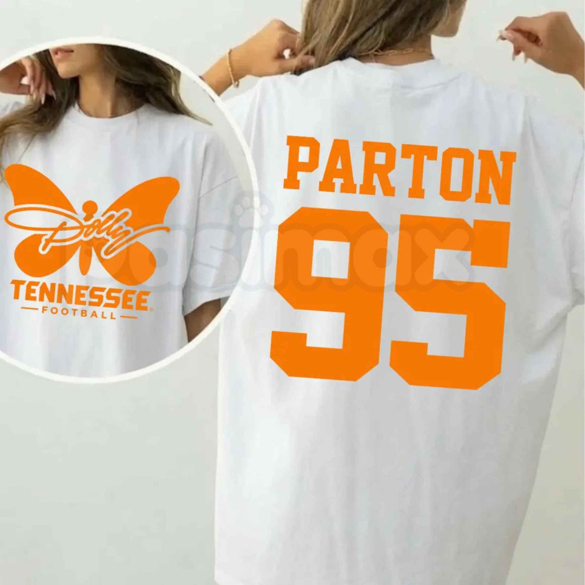 Dolly Parton Tennessee 95 T-Shirt – Country Music Game Day Orange and White Graphic Tee