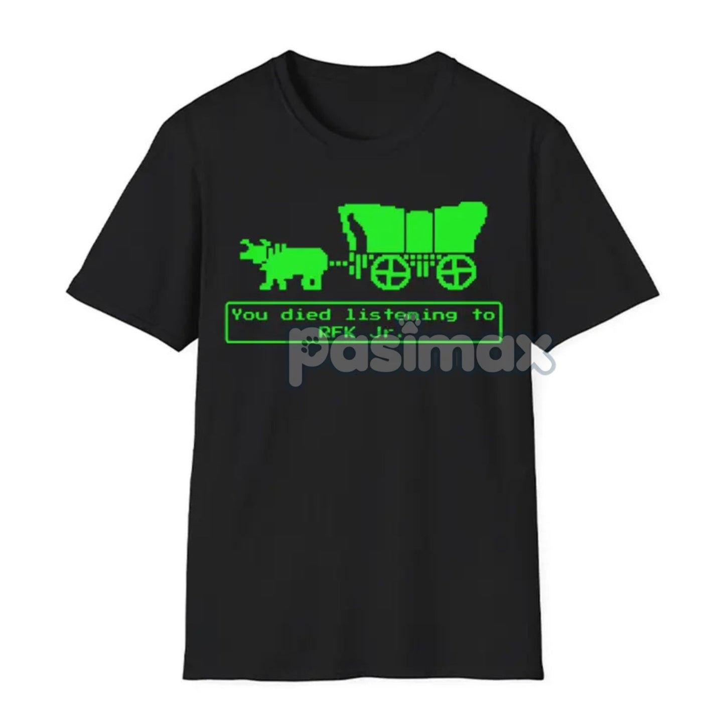 Jr Oregon Trail T-Shirt - Anti-Trump Political Humor Tee, Funny Vintage Game Parody