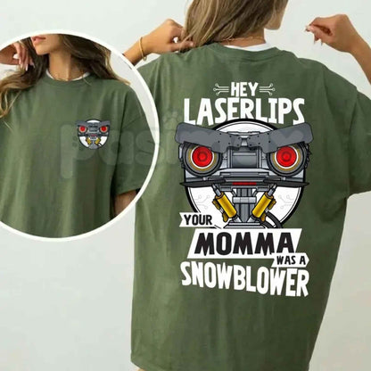 Short Circuit T-Shirt – Hey Laser Lips Your Mama Was A Snowblower Vintage Movie Tee