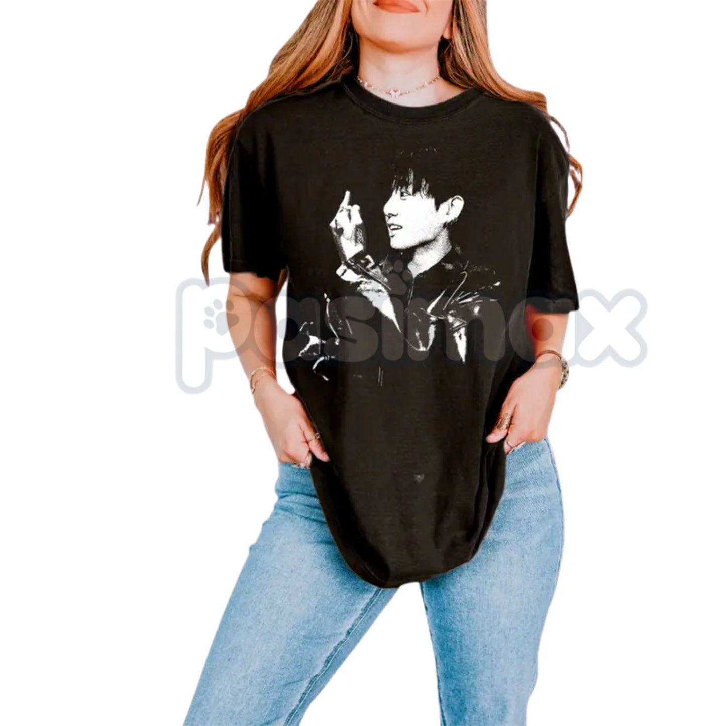 JK Vintage Graphic T-Shirt – Retro 90s Bad Boy Aesthetic Tee, K-Pop Inspired Streetwear, Oversized Grunge Fan Merchandise for Men & Women
