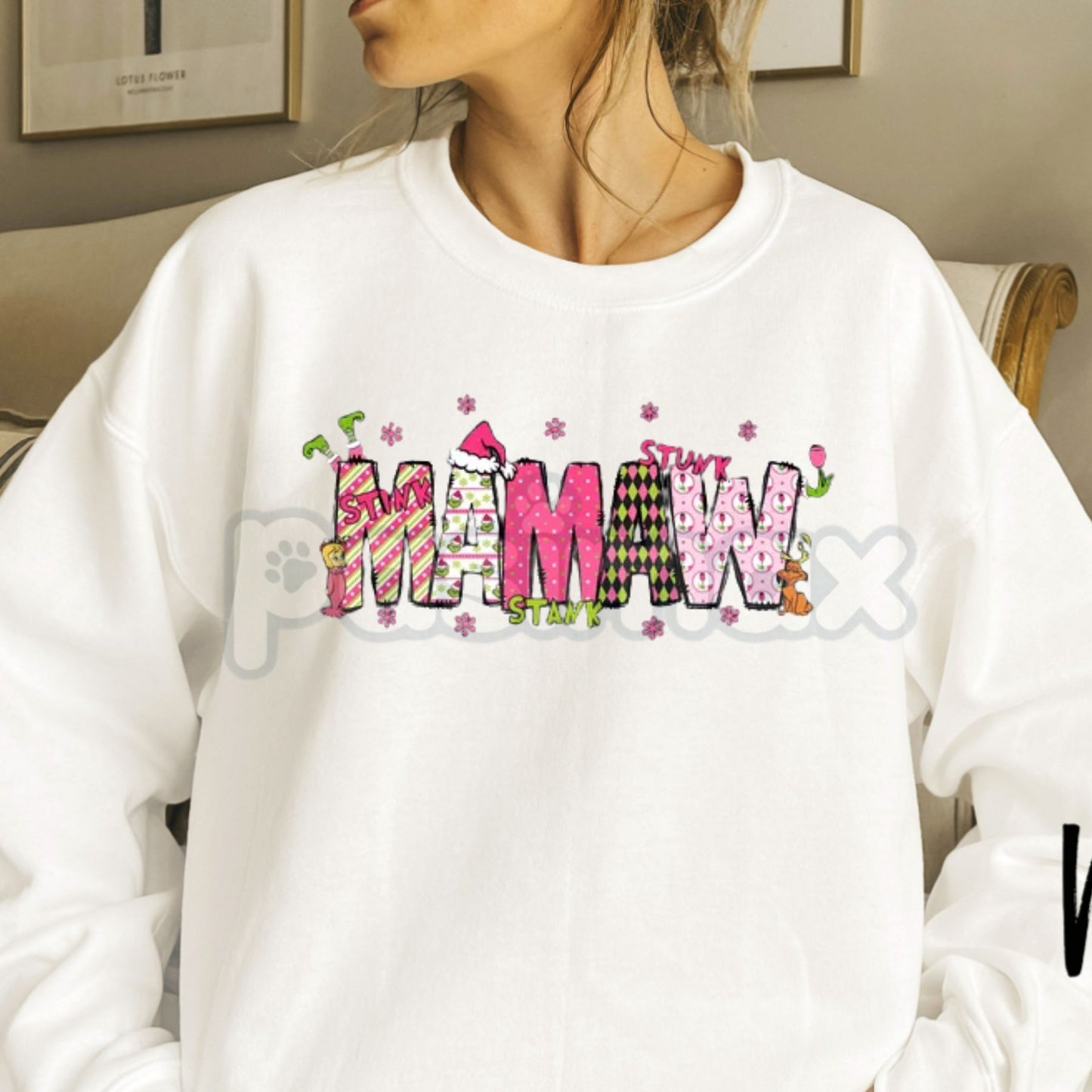Grandma Christmas 2025 Sweatshirt | Matching Family Christmas Shirts | Custom Holiday Photo Jumper