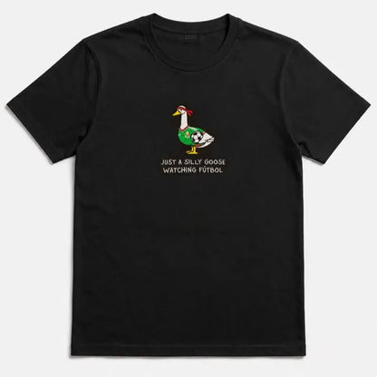 Unisex Mexico Goose Embroidered Comfort Colors T-Shirt – Mexico Futbol Silly Goose Tee