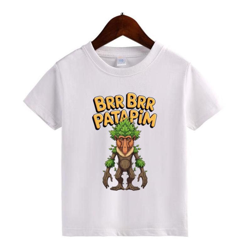 Italian Meme Character T-Shirt for Kids - Funny Toddler Boy or Girl Tee, Hand-Drawn Apparel