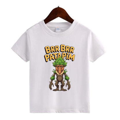 Italian Meme Character T-Shirt for Kids - Funny Toddler Boy or Girl Tee, Hand-Drawn Apparel