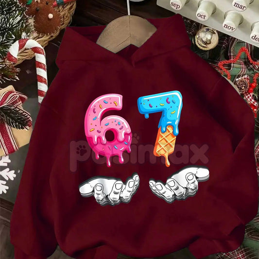 67 Legacy Christmas Hoodie – Six Seven Vintage Year Pullover, Festive Number Graphic Apparel, Unisex-Pasimax