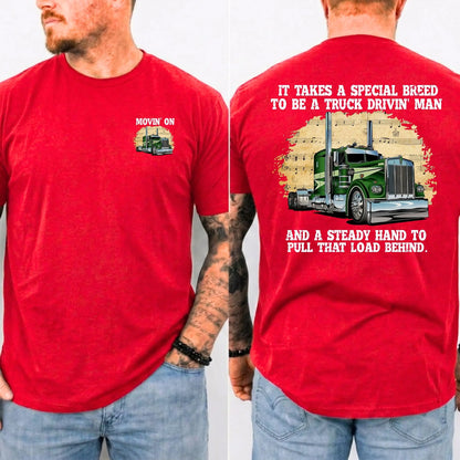 Movin' On Trucker Vintage T-Shirt – Retro 70s TV Show Big Rig Trucking Unisex Graphic Tee