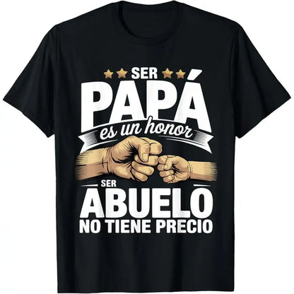 Camiseta de Hombre Ser Papa Es Un Honor Ser Abuelo – Regalo de Día del Padre Retro Grandpa Graphic Tee