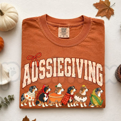 Comfort Colors® Thanksgiving Dog Breeds T-Shirt – Retro Pumpkin Fall Graphic Tee, Cute Dog Lover Unisex Top & Autumn Gift