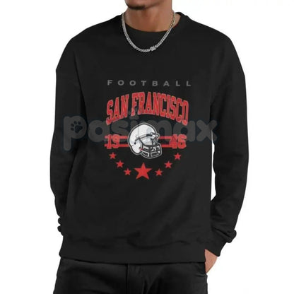 90s All Team Football Sweatshirt – Vintage 1960s Retro Fan Crewneck