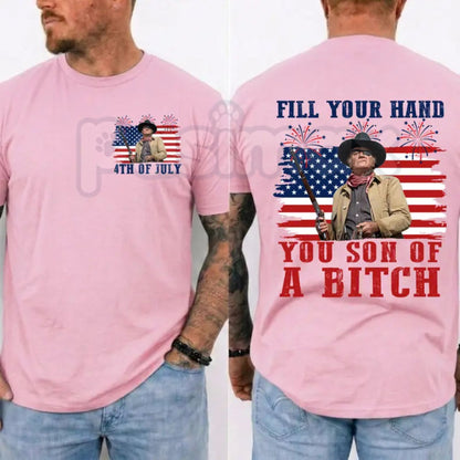 Funny "Fill Your Hand You Son Of A Bitch" T-Shirt – Vintage Western Movie Quote Graphic Tee