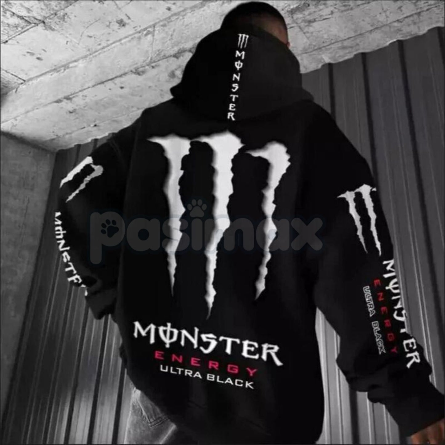 Monster Energy Claw Streetwear Hoodie – Oversized Graphic Pullover, Iconic Energy Drink Merch, Unisex