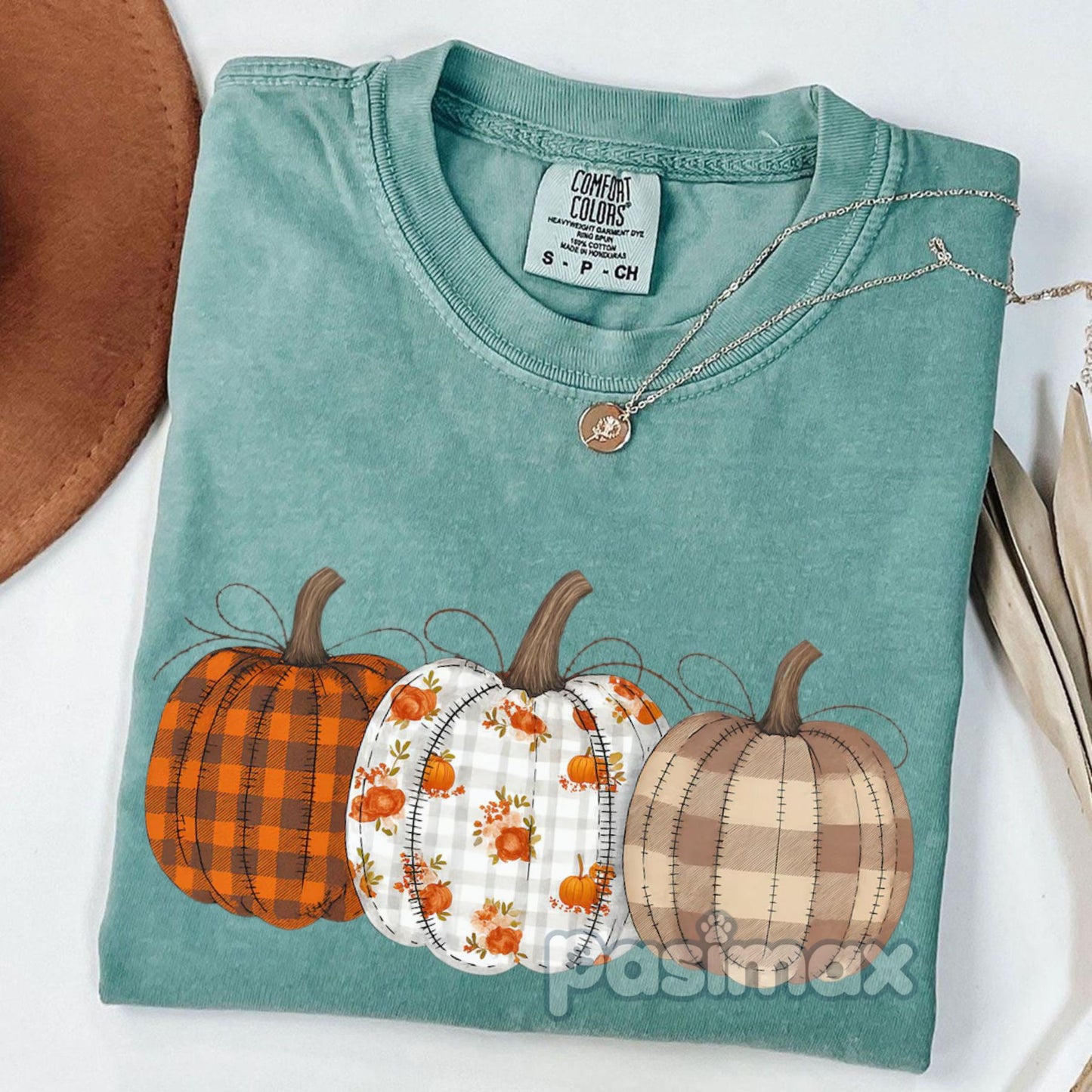 Retro Fall Pumpkin Comfort Colors T-shirt – Vintage Autumn Tee, Cozy Fall Vibes Shirt, Pumpkin Spice Graphic Top