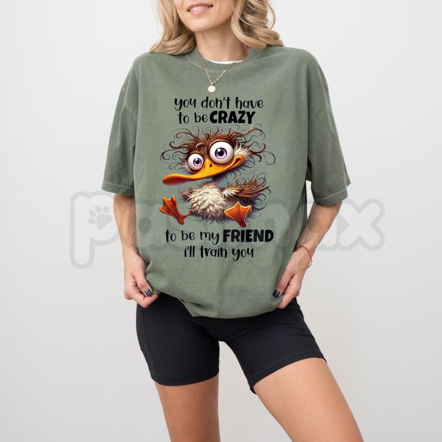 Comfort Colors® Cute Animal Humor Print T-Shirt – Funny Illustrated Creature Graphic Tee, Aesthetic Animal Lover Gift, Whimsical Vintage Cotton Shirt