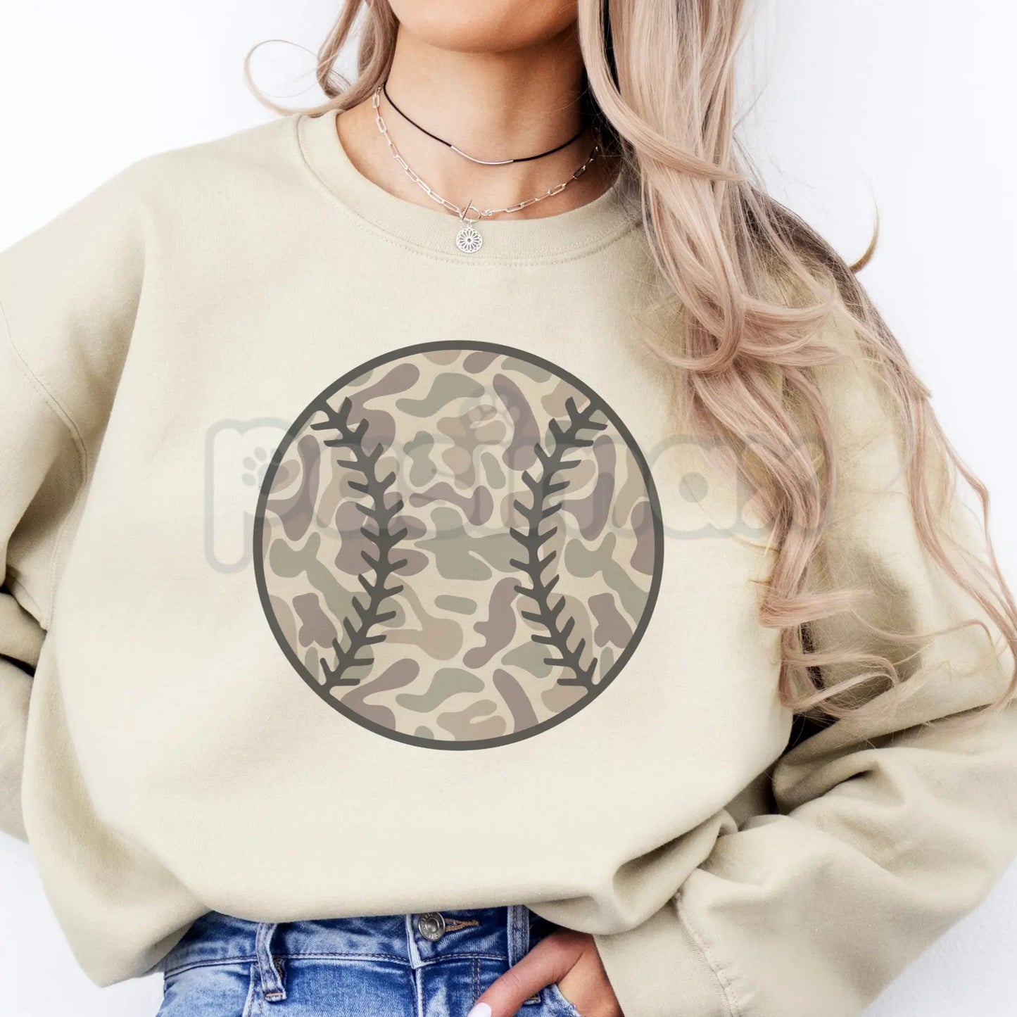 Vintage Baseball Sweatshirt | Retro Baseball Game Sports Pullover | Camo Baseball Sweater | USA Flag Baseball Crewneck | American Baseball Graphic Top | Unisex Sports Fan Jumper