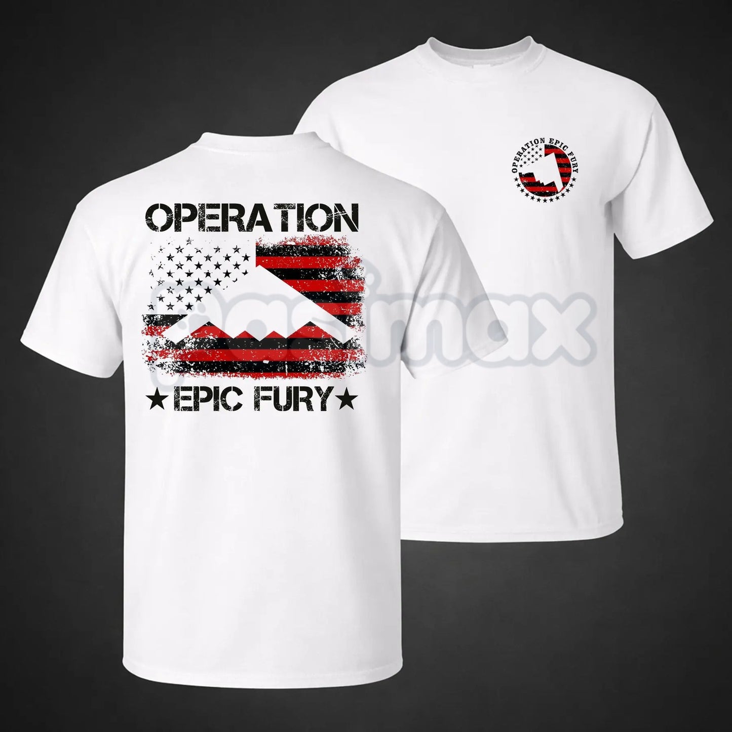 Operation Eric Fury Military T-Shirt - B-2 Spirit & F-35 Lightning II Stealth Tee, Premium 100% Cotton Aviation Graphic Shirt, Tactical Air Force Fan Top, Modern Stealth Bomber Streetwear, Unique Gift for Pilots & Veterans