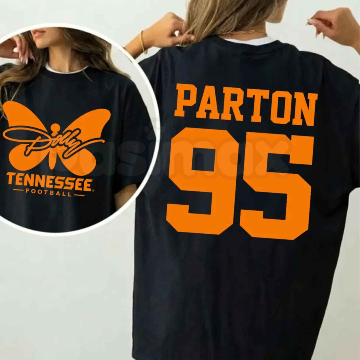 Dolly Parton Tennessee 95 T-Shirt – Country Music Game Day Orange and White Graphic Tee