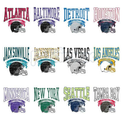 Vintage All 27 Team Football Sweatshirt – Nostalgic Hometown Crewneck in Ash Color