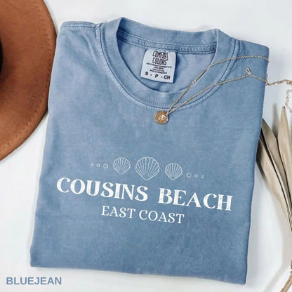 Comfort Colors Cousins Beach Fan Tee – The Summer I Turned Pretty Merch, Vintage Beachy Graphic Shirt, TSITP TV Show Fan Gift