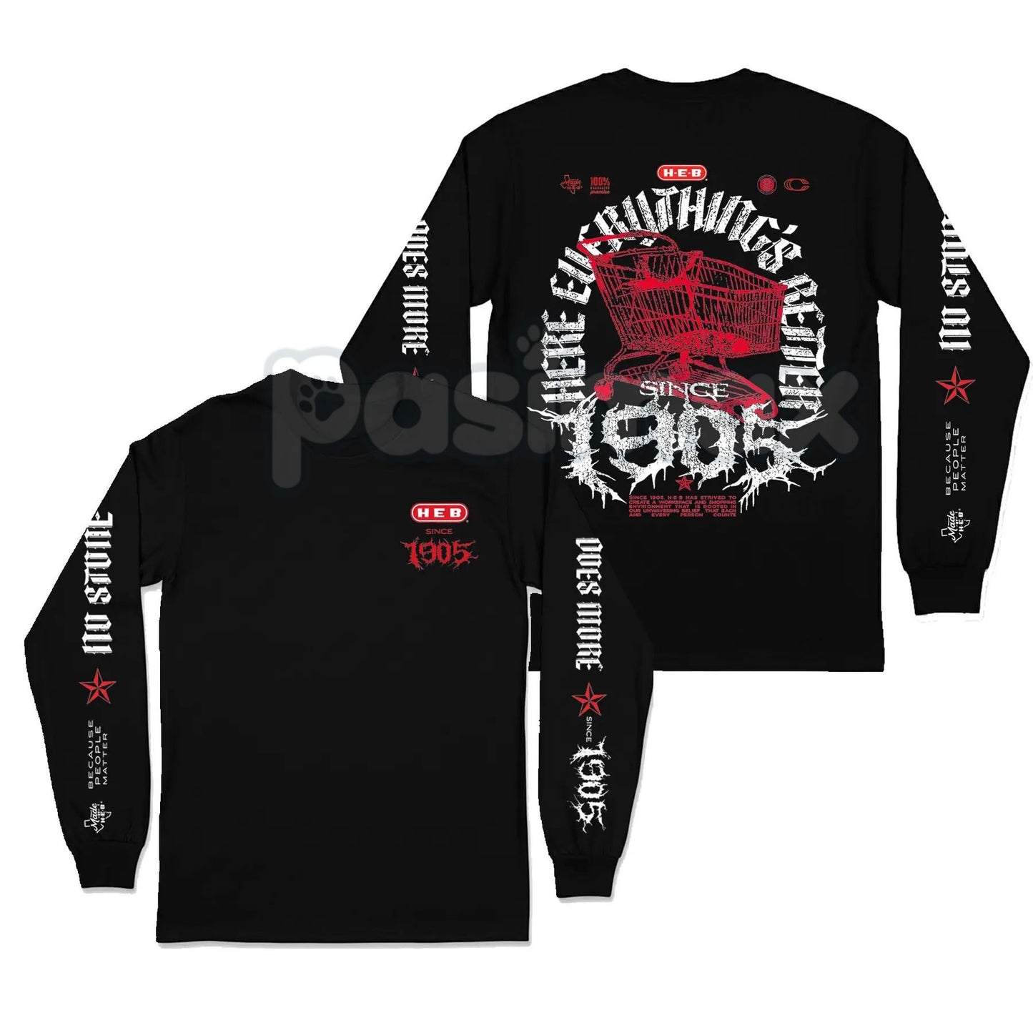 Vintage Metal Rock Since 1905 T-Shirt - 2 Side Print Retro Graphic Tee, Classic Rock History Humor Apparel, Unisex Metal Fan Gift