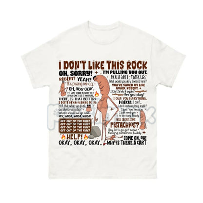 Marcus The Worm Ugly Christmas Shirt - Funny Los Temerarios Thanksgiving Meme Tee, I Don't Like This Rock Xmas Gift, Internet Culture Apparel