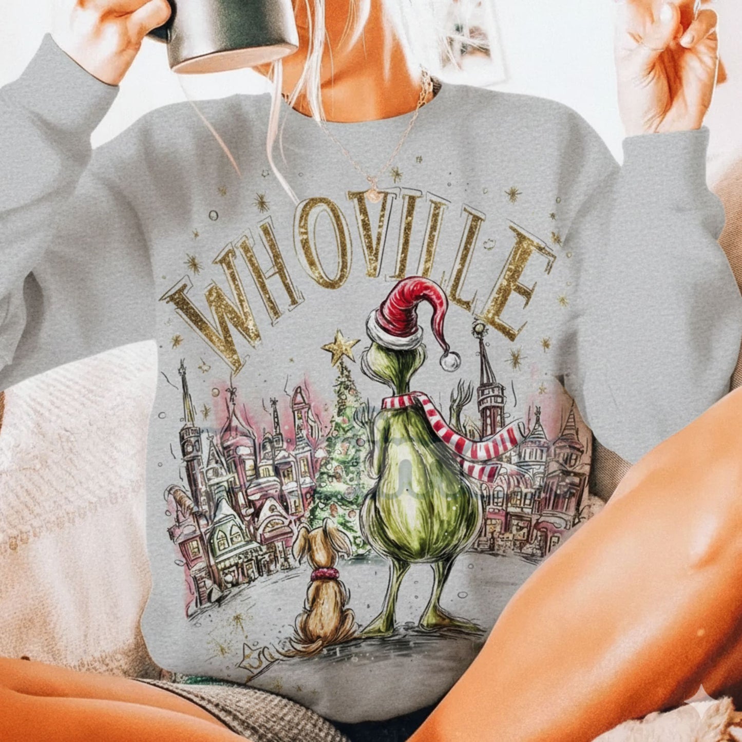 Retro Grinchmas Christmas Sweatshirt – Vintage Holiday Movie Pullover for Grinch Fans