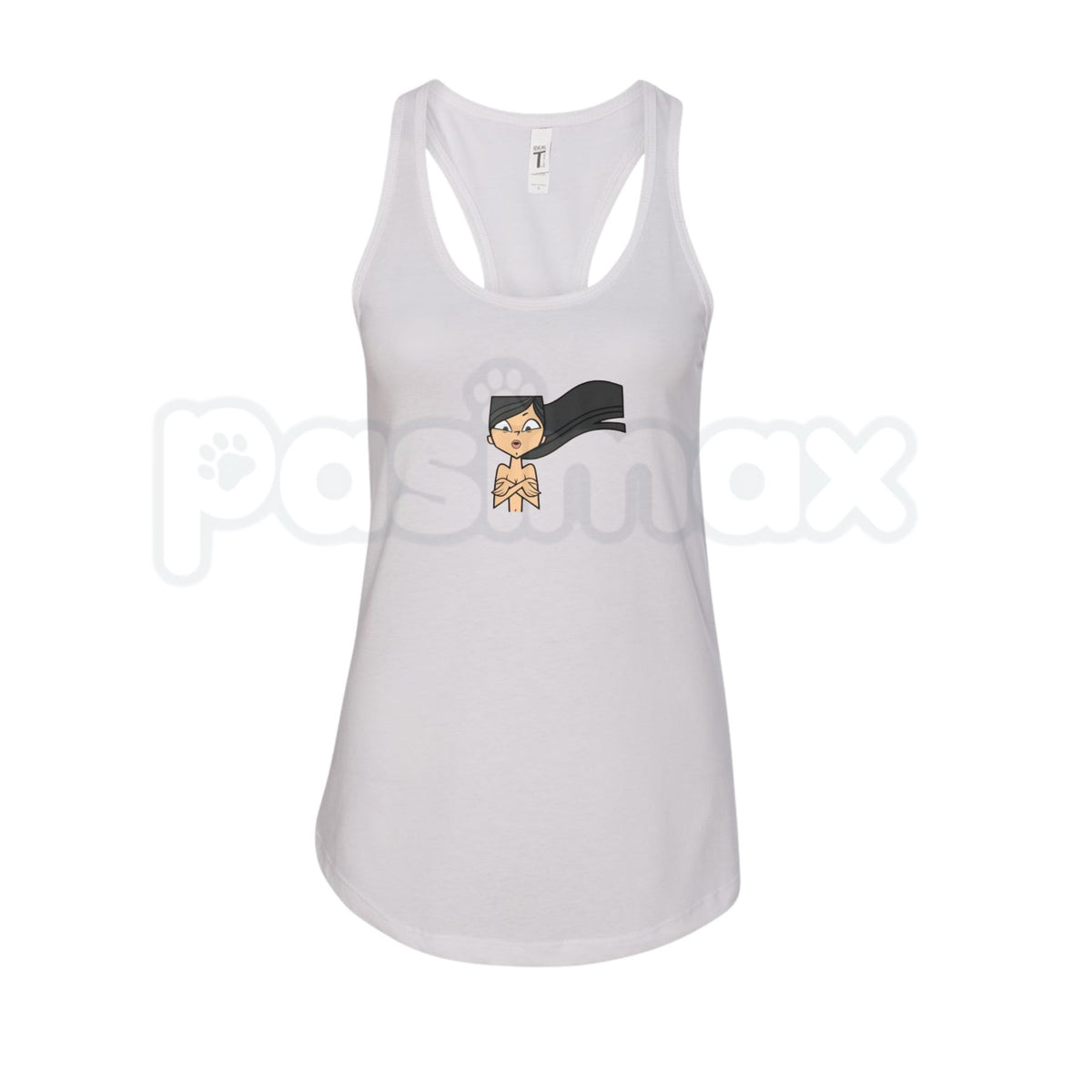 Total Drama Island Heather Lady's Racerback Tank – Premium Animated Reality TV Inspired Graphic Top for Women