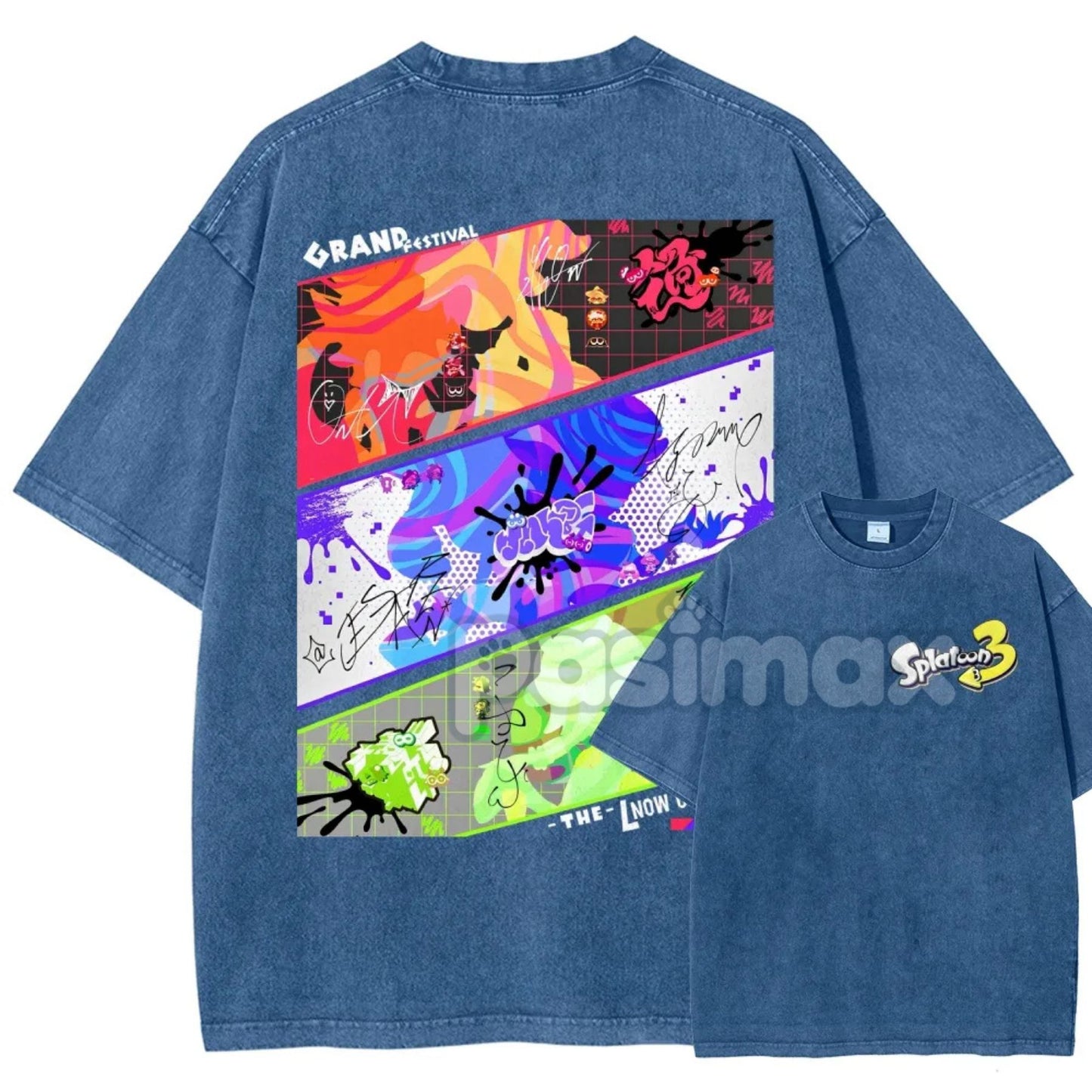 Splatoon 3 Cotton Unisex Round Neck Anime T-Shirt – Casual Graphic Tee