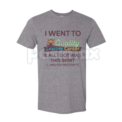 Learning Center Comfy and Quality T-Shirt - Vintage 90s Daycare Aesthetic Tee, Retro Educational Parody Shirt, Nostalgic Soft-Core Graphic Apparel