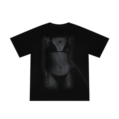 Beach Art T-Shirt - Vintage Summer Graphic Tee, Oversized Loose Fit Streetwear